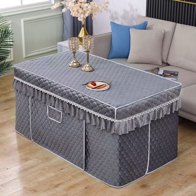 Fire table cover electric stove cover cotton tablecloth cover rectangular household electric oven cover fire cover plus velvet thickening winter