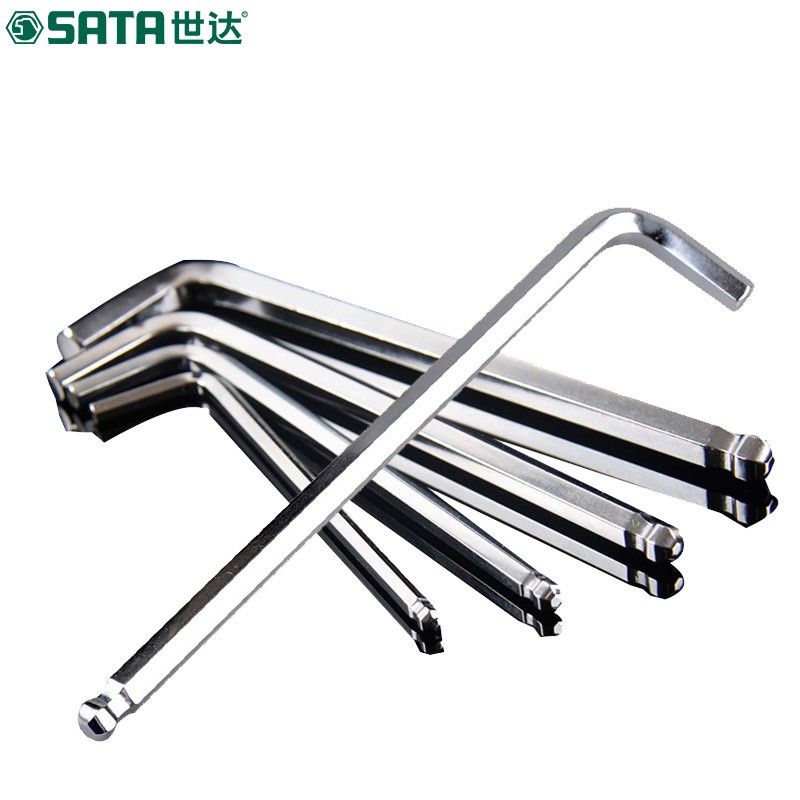 Ball head single inner hexagon 6 angle 6 square 2 5 3 12mm flower type small wrench set knife tool