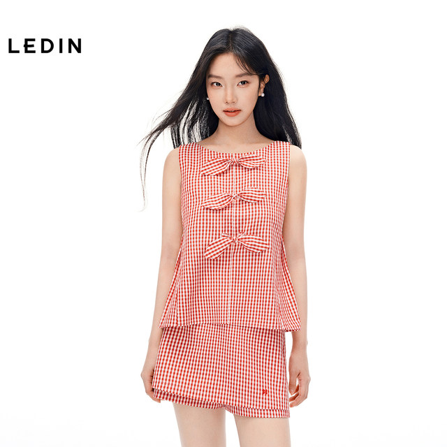 ເສື້ອຍືດຜ້າ lyocell jacquard plaid ສໍາລັບແມ່ຍິງ 2026 ລະດູຮ້ອນແບບໃຫມ່