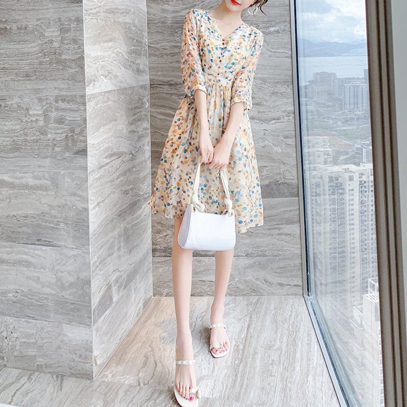 Robe été Mousseline de soie - Ref 3428811 Image 1