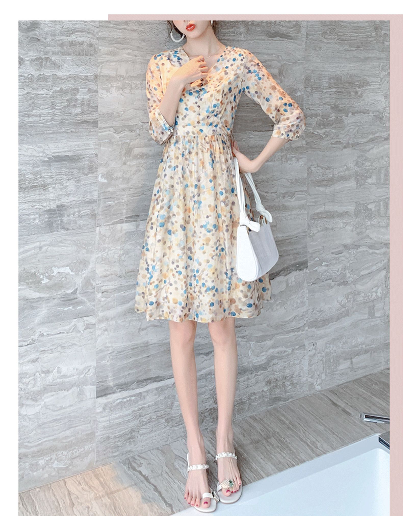 Robe été Mousseline de soie - Ref 3428811 Image 25
