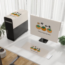 Computer dust cover three-piece set host keyboard monitor desktop cover cloth protective cover dust cover towel customization