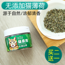 Canned catnip kittens snacks cat toys cat grass mint powder cat hair ball cleaning mouth cat supplies