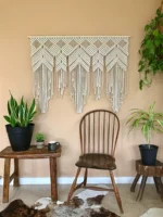 Dệt tay DIY Tấm thảm trang trí boho Phòng ngủ cạnh tường phòng khách treo tường B & B tranh mềm - Tapestry thảm treo tường khổ lớn