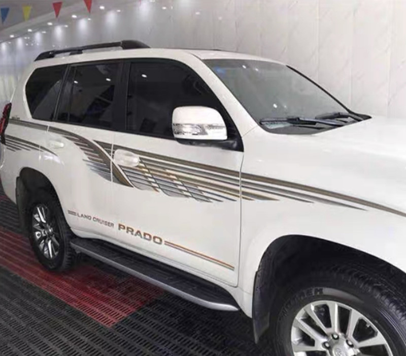 Suitable for 10-18-20 Toyota bully underbody coloured strips Prado Retrofitted Letter Car Stickler