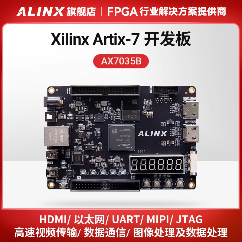 Fpga Development Board Black Gold Alinx Xilinx Artix7 A7 Xc7A35T HDMI Professional Learning