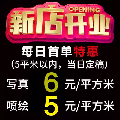 PP paper poster custom advertising poster wall sticker printing car sticker outdoor photo design advertising material production