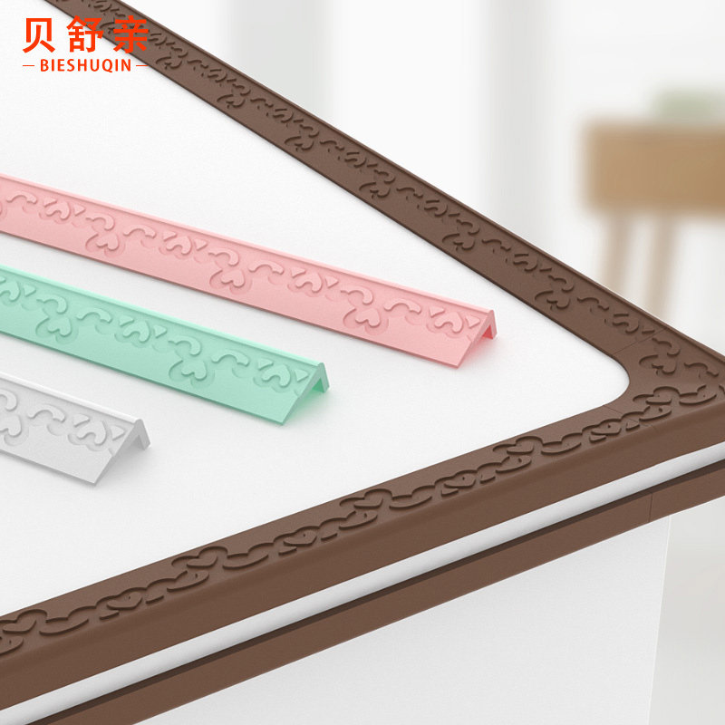 Anti-collision strip Home children's corner protection baby table corner anti-collision wall sticker can bite silicone strip edging