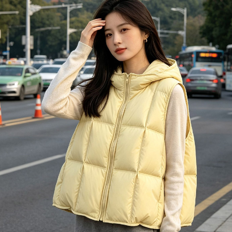 Down Vest for Women, Stylish Design, Duck Down, Korean Style, Winter Sleeveless Jacket, down Coat Down Vest for Women, Stylish Design, Duck Down, Korean Style, Winter Sleeveless Jacket, down Coat