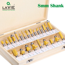 New product 8-handle 24-piece set woodworking milling cutter wooden box set edge trimming machine blade manufacturer direct sales Le Chiang Rai rush to buy