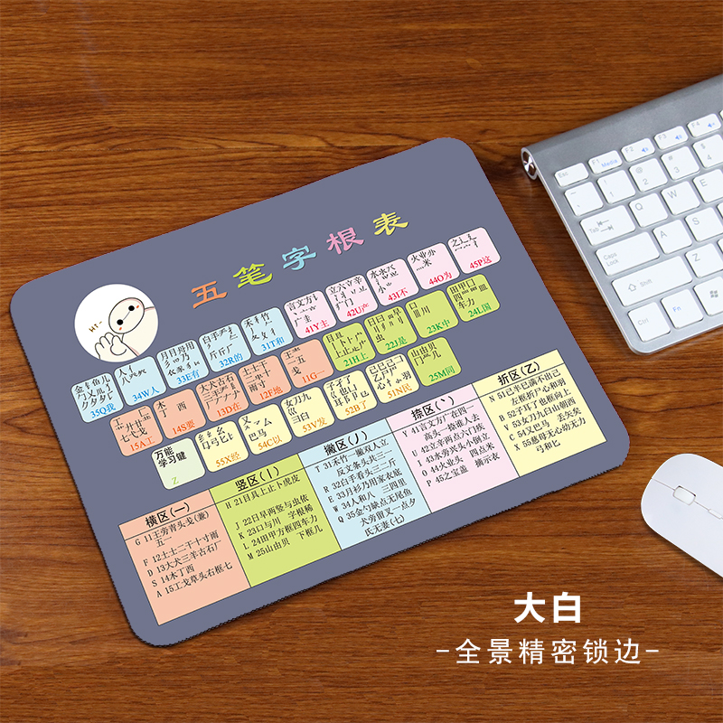 Wubi máy đánh chữ gốc bảng bàn phím chuột pad máy tính xách tay văn phòng sáng tạo trở lại 诀 字 根 教程 - USB Aaccessories sạc micro