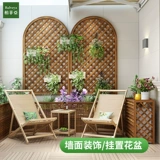 Антикоррозивный деревянный забор цветочный стенд Экран Внутренний и открытый перегородка сетка пленка балкон -стена, забор забора о забою