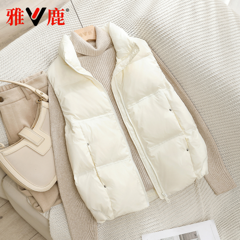 Yalu Official Genuine 2026 New down Vest for Women, Fashionable Short Style for Petite Figures, Loose Fit Inner Layer Jacket