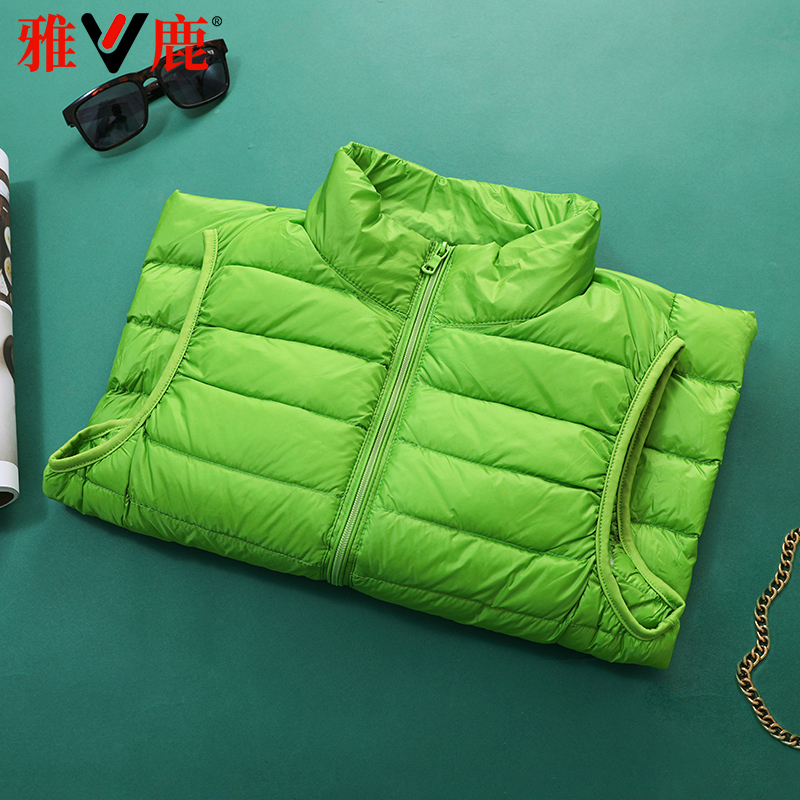 Yalu Genuine Product Special Price 2026 New Lightweight down Jacket Women's Short Vest for Middle-Aged and Elderly Petite Sizes Warm Coat