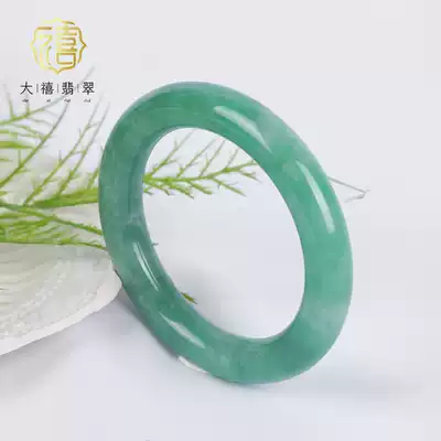 Daxi Myanmar jadeite natural class a jade waxy ice seed full of green round bracelet children's Taobao live
