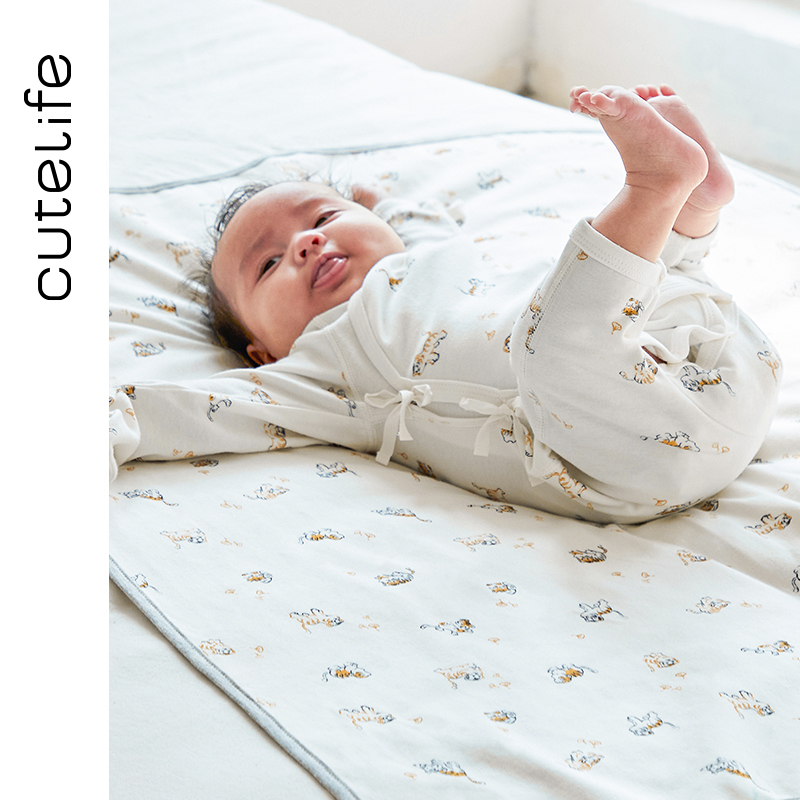 Cutelife diaper pad baby waterproof washable all seasons breathable cotton double-sided available oversized two-sided urine pad