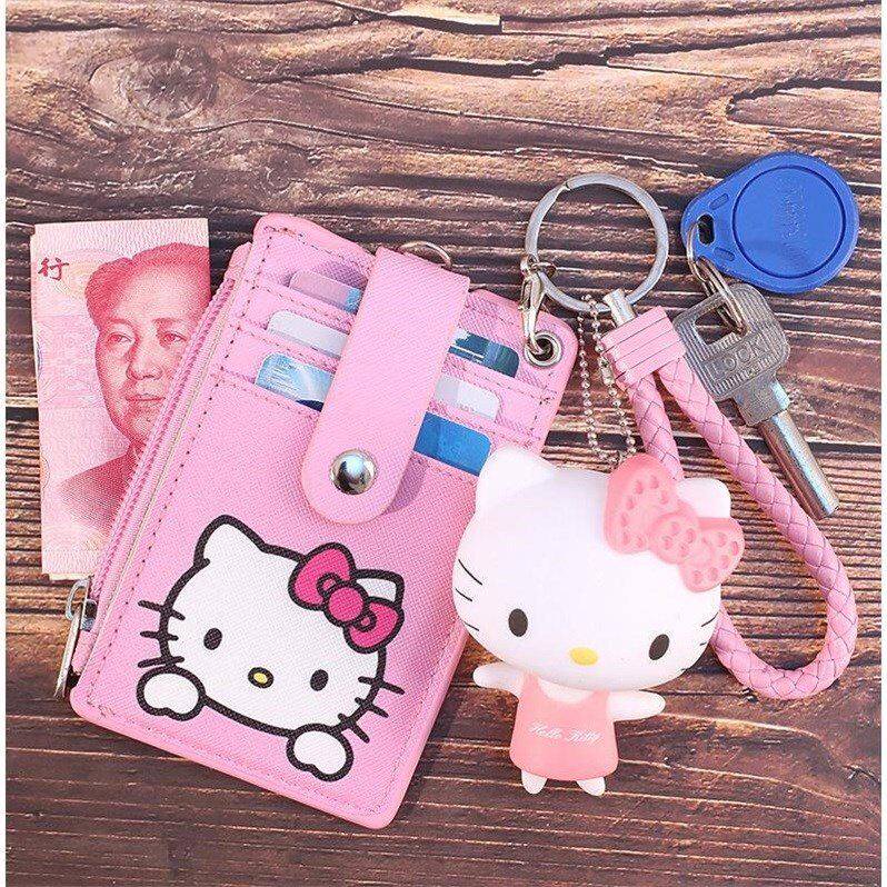 Student zipper change wallet one hung rope card set kindergarten transfer card package bus card card card pack