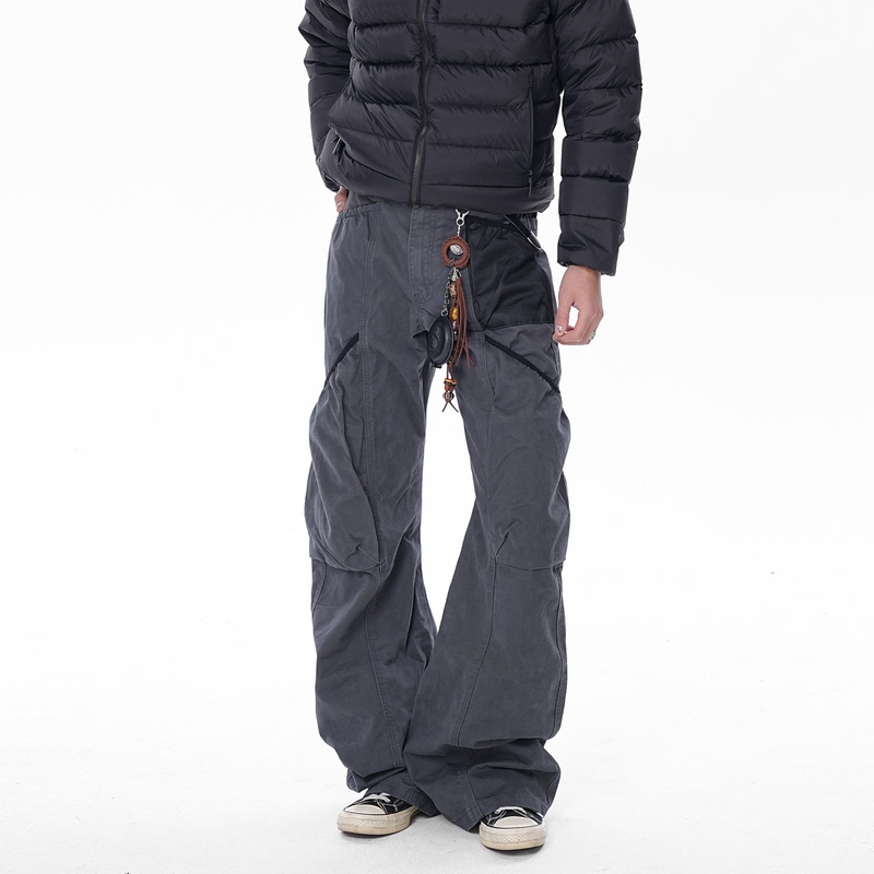 Gangurru2026 Gardener Pants, French Work Pants, Scimitar Workwear Pants, Washed and Distressed, American Retro Style, Men's Summer Style Gangurru2026 Gardener Pants, French Work Pants, Scimitar Workwear Pants, Washed and Distressed, American Retro Style, Men's Summer Style