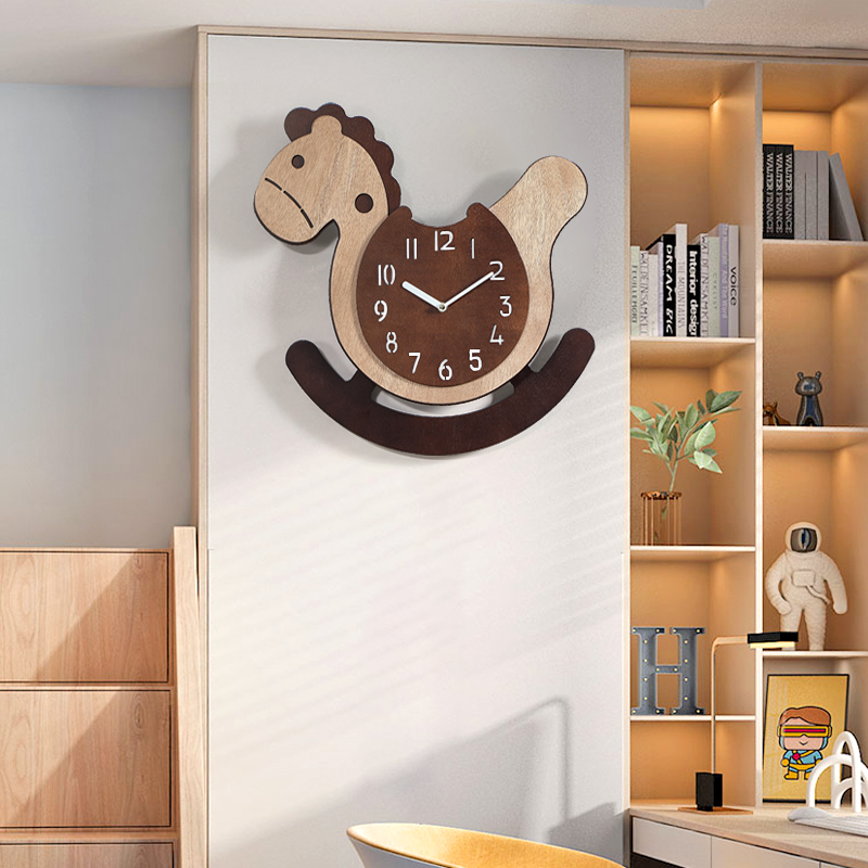 Cartoon Creativity Hanging clock Living room Home Hanging hanging watch Fashion clock Children hanging wall mute 2023 new clocks-Taobao