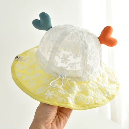 Детская летняя тонкая осенняя шапка на солнечной энергии, милая солнцезащитная шляпа для девочек для принцессы