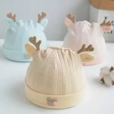 0-3 newborn baby hat newborn baby hat cotton spring and autumn thin baby autumn and winter newborn baby hat