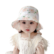 Childrens sun protection hat summer thin baby sun hat girls beach hat large brim spring and summer boys sun hat