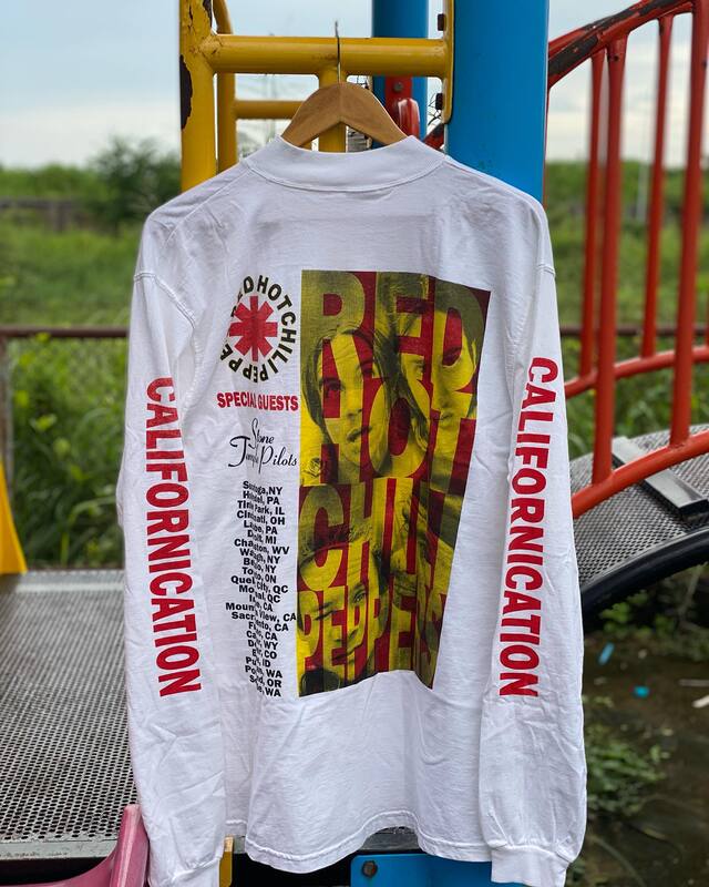 American Vintage Red Hot Chili Peppers Casual Versatile Long-Sleeved T-Shirt