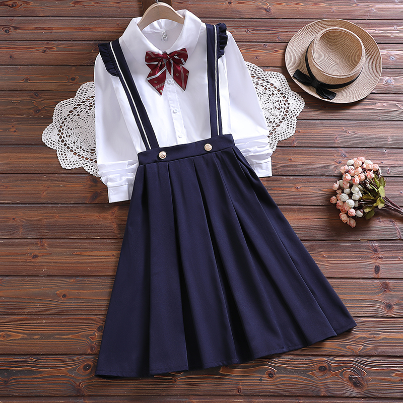 Art Exam Performance Dress Suspender Skirt Formal Dress Student Speech Choir Female Older Children Host Recitation Piano Performance Costume