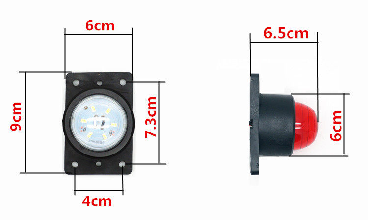 Фара сборки 12v/24v货车示宽灯泡电子顶灯后示廓灯橡皮/箱货车厢汽车角灯 Alessandro Carboni