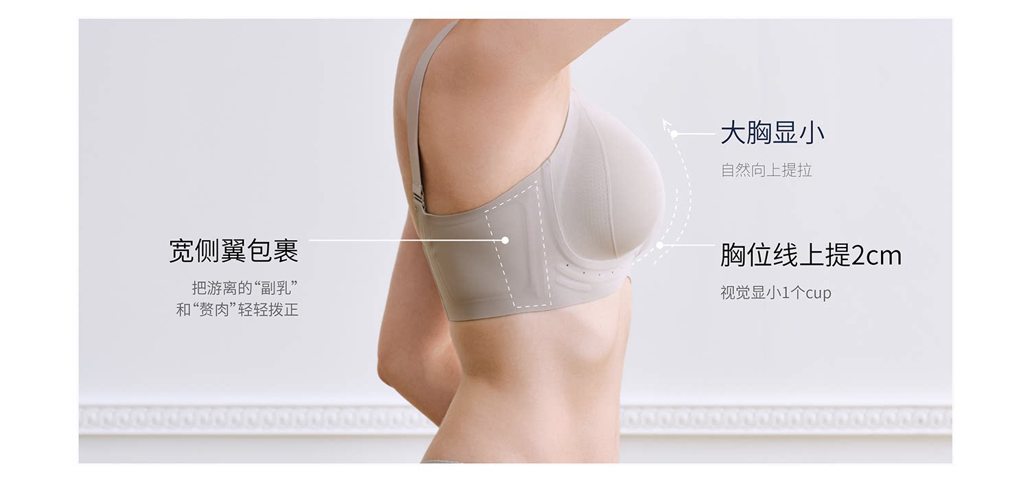 Domiamia大胸哺乳内衣防下垂承托孕期孕妇文胸大码产后喂奶胸罩 — 14