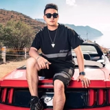 Летняя шелковая быстросохнущая спортивная футболка с коротким рукавом для отдыха, оверсайз