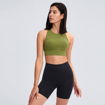 lulu original plant Summer style professional sports bra triangle hollowed-out beauty back to gather shockproof yoga fitness lingerie women