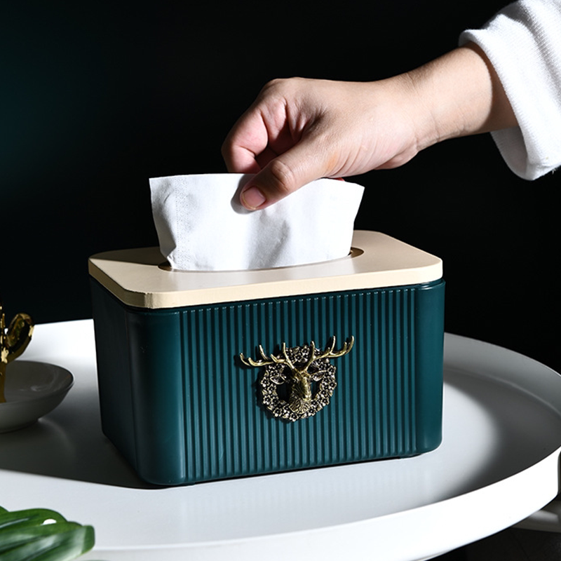 Tissue box living room home creative light luxury multi-functional coffee table desk draw paper storage box Nordic ins style