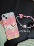 Hello kitty, apple, мультяшный трехмерный совместимый iPhone 13, чехол для телефона, брендовый милый iPhone14 Pro, силиконовый защитный чехол, iphone, 14promax, защита при падении