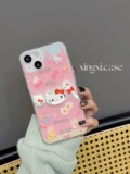Hello kitty, apple, мультяшный трехмерный совместимый iPhone 13, чехол для телефона, брендовый милый iPhone14 Pro, силиконовый защитный чехол, iphone, 14promax, защита при падении