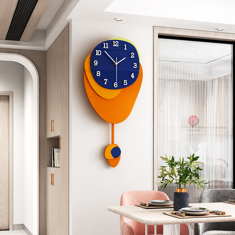 Nordic watches and clocks Living room Modern minimalist atmosphere mute Home Fashion personality creative decoration hanging wall clock