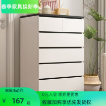 Five-closet drawer relying on wall containing cabinet living room debris containing five bucket cabinets large capacity bedroom lockers on floor