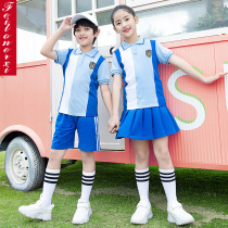 Kindergarten uniform Summer uniform School uniform set Primary school class uniform Short sleeve sports suit Activity performance suit Graduation suit