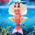 Children Tail Tail Princess Dress Dress Suit Set Set Girl Girl Nàng tiên cá - Đồ bơi trẻ em
