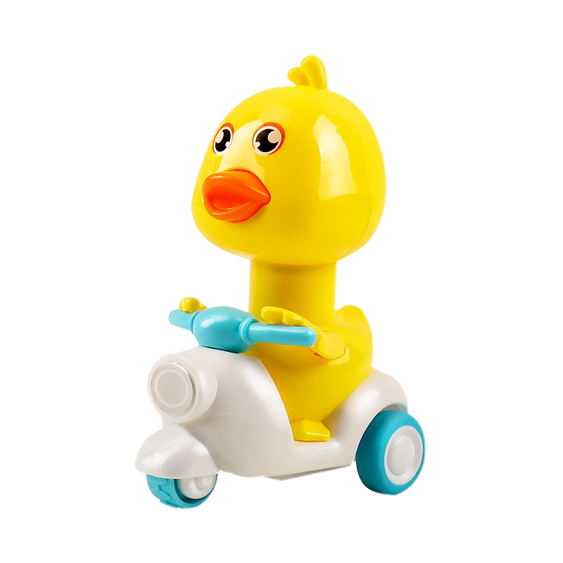 Children's push duck motorcycle toy for boys and girls 0 1 year old 3 babies 2 babies inertia pull back car