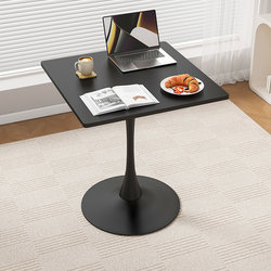 Square Table Minimalist Tulip White Casual Negotiation Table Coffee Milk Tea Shop Dining Table Scandinavian Balcony Small Square Table and Chair