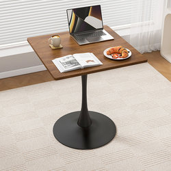 Modern Minimalist Negotiation Table and Chair Scandinavian Balcony Casual Reception Coffee Milk Tea Shop Dining Table Tulip Small Square Table