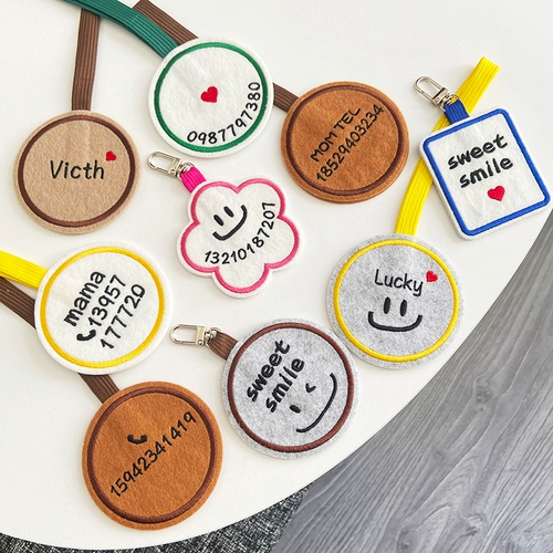 Брендовая детская мультяшная подвеска для раннего возраста для матери и ребенка, багажная бирка, Южная Корея, с вышивкой, делается под заказ