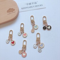 Korean ins cute custom letter keychain airpods bag couple pendant to send girlfriend birthday gift