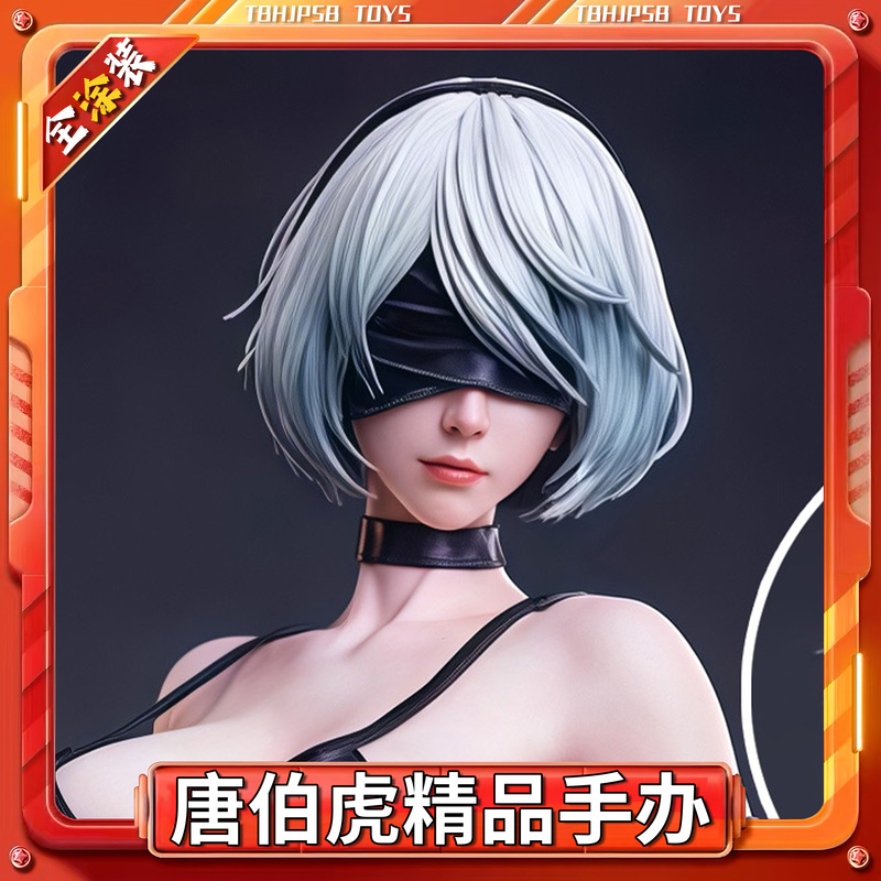 Swimsuit 2B Miss Nier: Automata Anime Peripheral Figure Gk Trendy Toy Scene Tabletop Sculpture Ornament