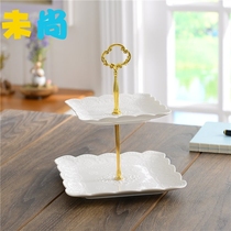 Candy plate front desk simple put mints home Nordic fruit plate creative multi-layer snack key tray