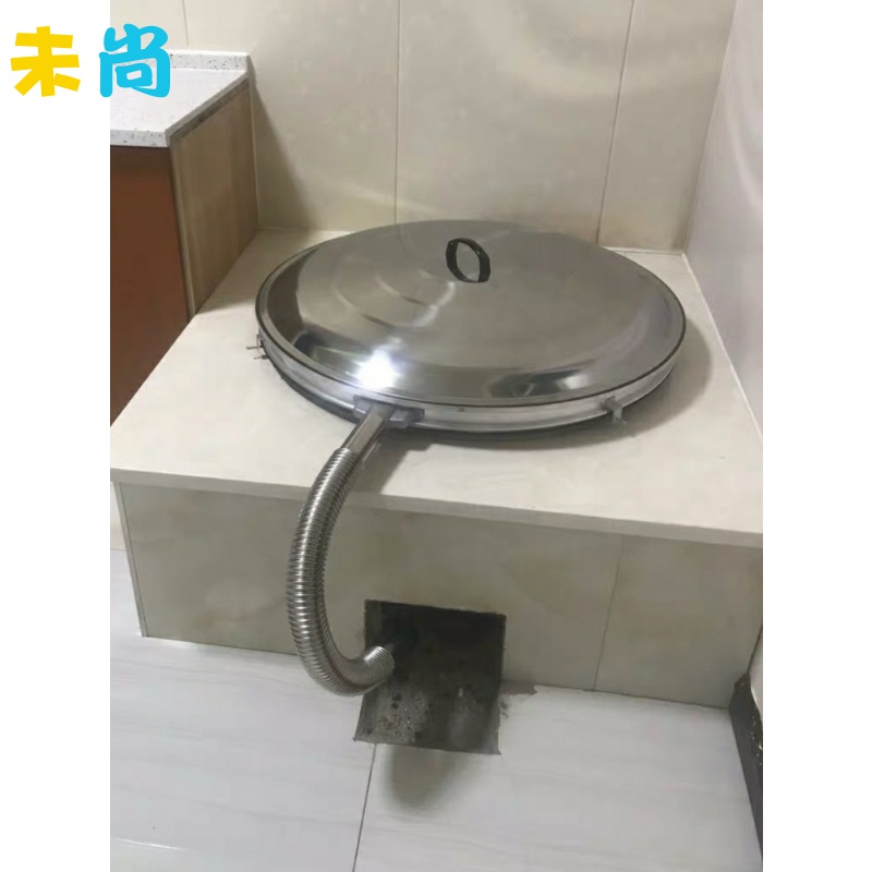 Rural non-steam gas pot cover New stainless steel non-Kazakhstan gas pot cover steamed steamed buns household large pot without steam pot cover