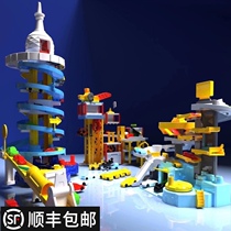 Childrens parking lot toy set for baby Six-one section 3-5-6 year old boy Puzzle multi-functional 5 birthday gifts