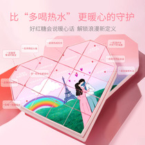 Valentines Day Ransheng love brown sugar gift box Ginger tea aunt rose pure Yunnan sugar cane handmade conditioning to send girls