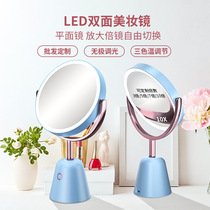Modern simple double-sided mirror 1 10 touch-sensitive European style rotatable high-definition double-sided princess mirror